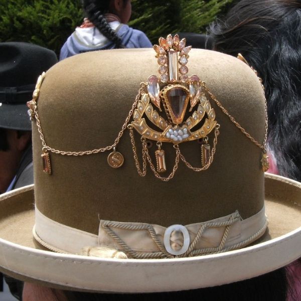 Sombrero de Cholita Paceña - Tienda Online La Bolivianita